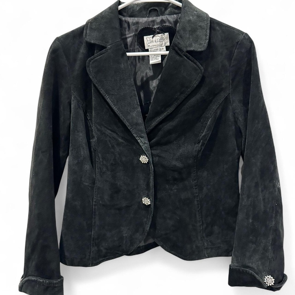 Vintage Suede Leather Jacket Y2K